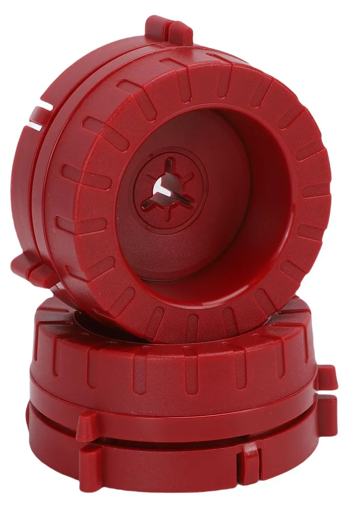 Fixation Bobine 1/4 pouce pour Magnétophone Tascam Hub NAB Rouge x2