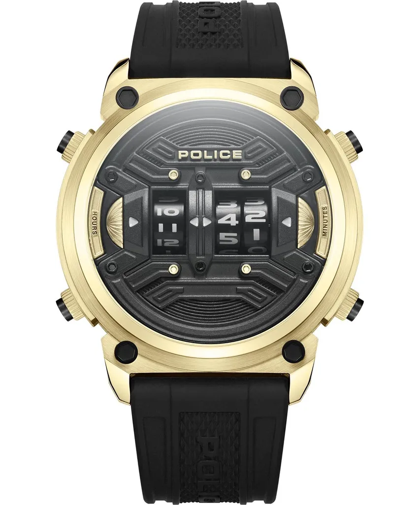 Police Rotor PEWJP2228501: Orologio Uomo Gold & Black 50mm