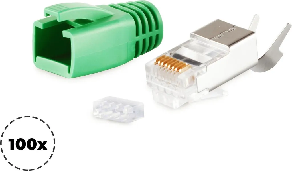 Connecteur RJ45 AWG 23 avec décharge de traction pour pose simplifiée