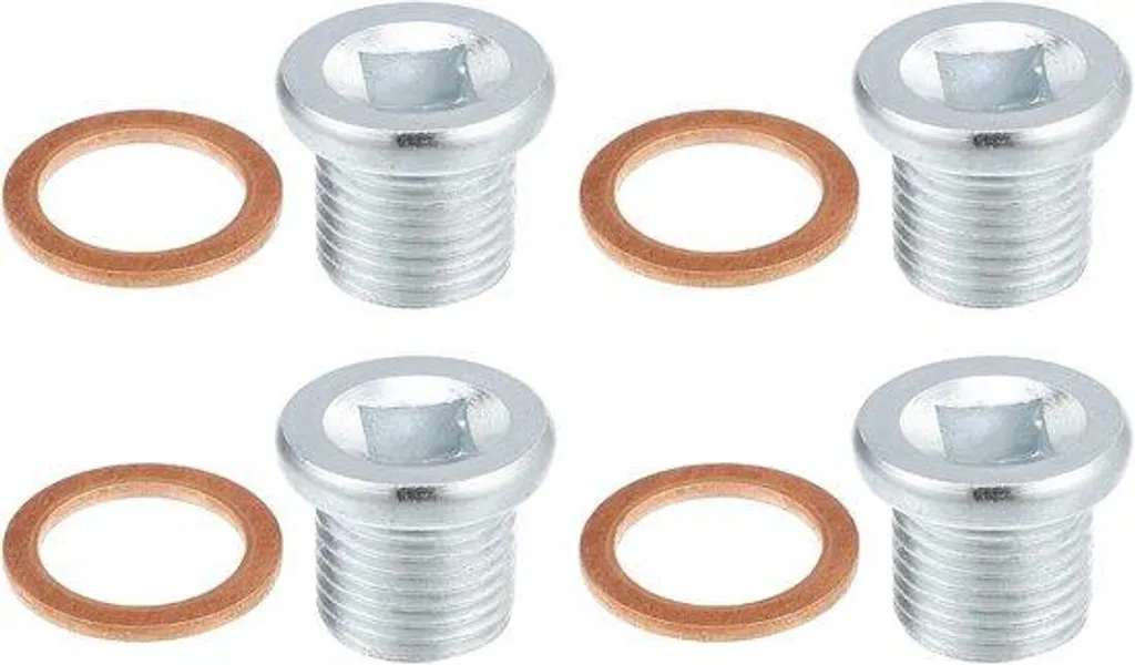 Bouchon de vidange M16x1,5 en inox argenté - Résistant à la corrosion