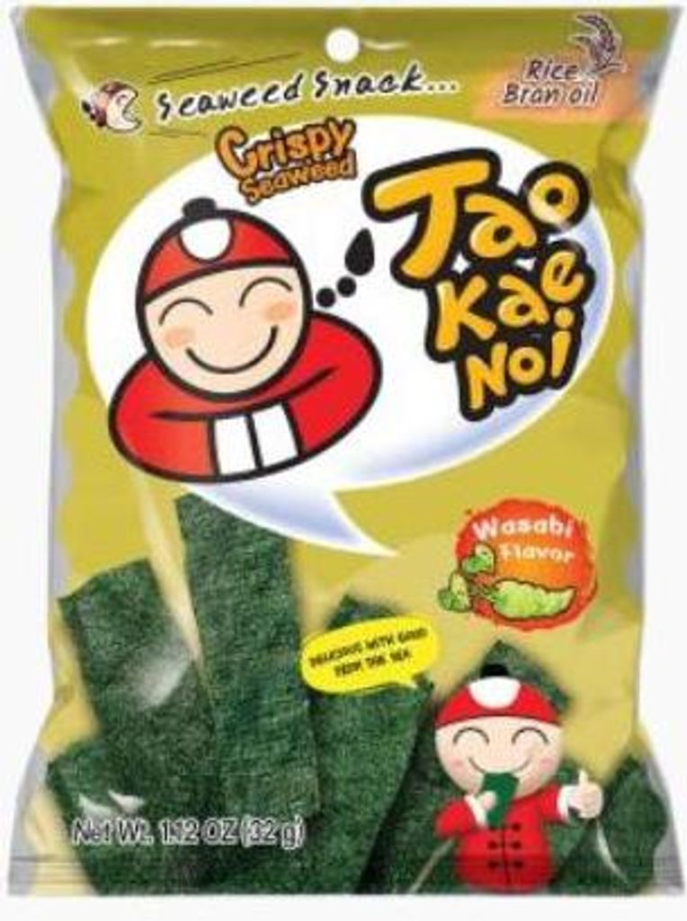 Taokaenoi Crispy Seaweed Wasabi 4/6x32 g.