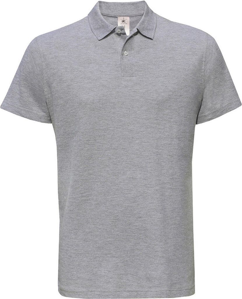 B&C PUI10 | Top Herren Poloshirt - Farbe: Heather Grey - Größe: 3XL