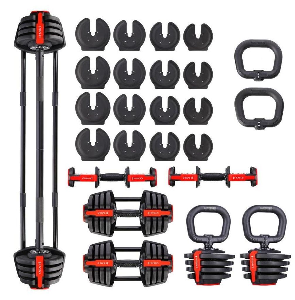 Jednoruční / obouruční variabilní činka HMS SGR18 PRO SET Image du produit 