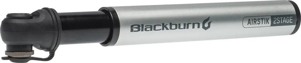 Pompe de Secours Vélo Blackburn AirStik 2Stage Argent pour Sortie Route