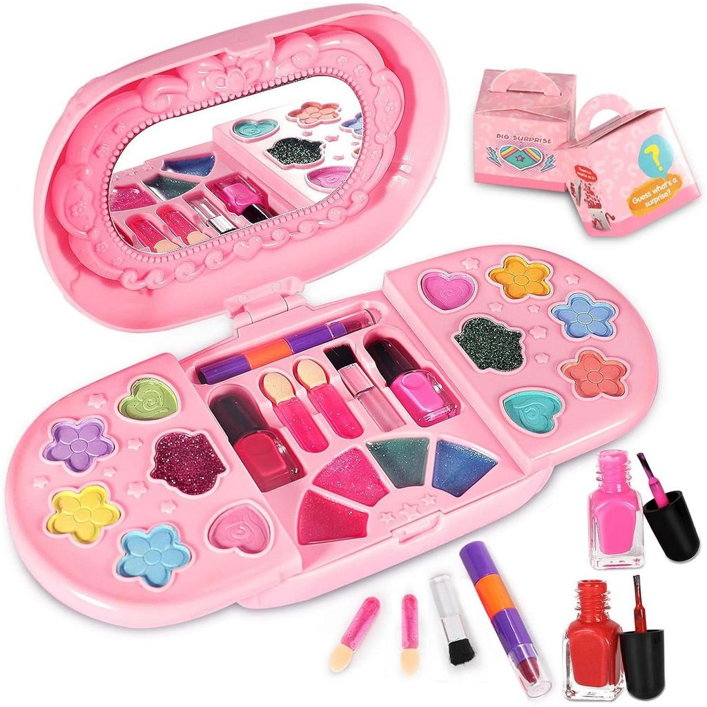 Prinzessin Schminkkoffer für Mädchen Kinder Schminkset Produktbild 