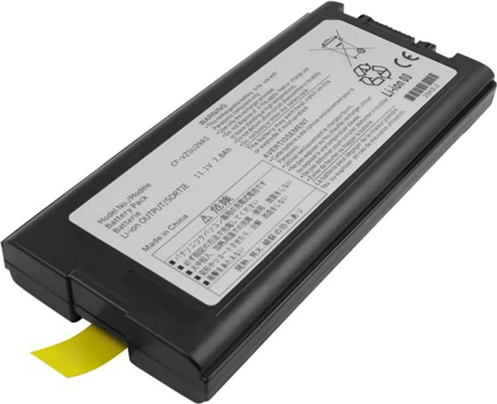 Avizar, Li-Ion Akku 7800mAh 11,1V für Panasonic Toughbook CF-29 Laptop, Schwarz