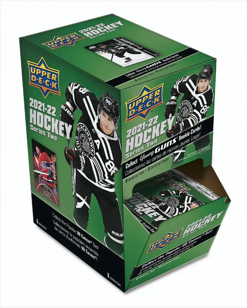 Cartes hockey NHL Upper Deck 2021-22 pour collectionneur retail