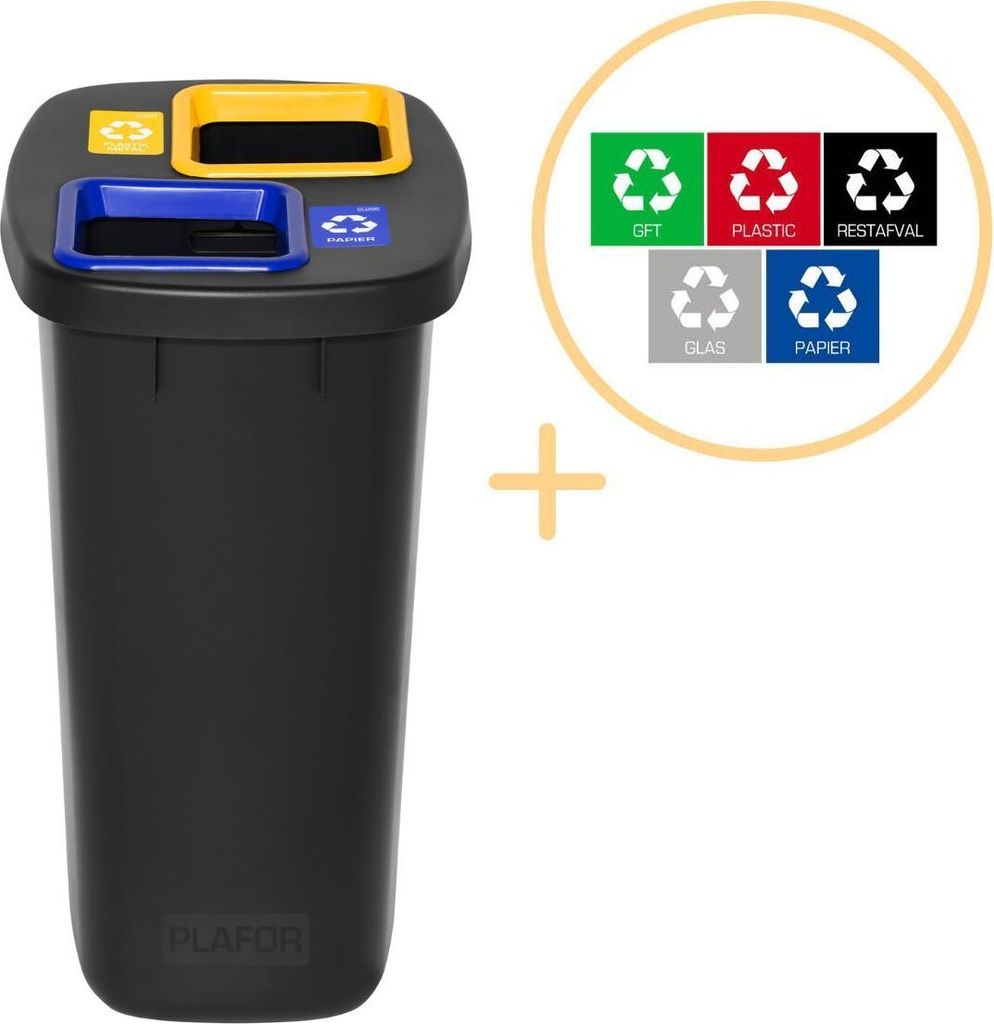 Plafor Duo Bin – 90l – Recycling