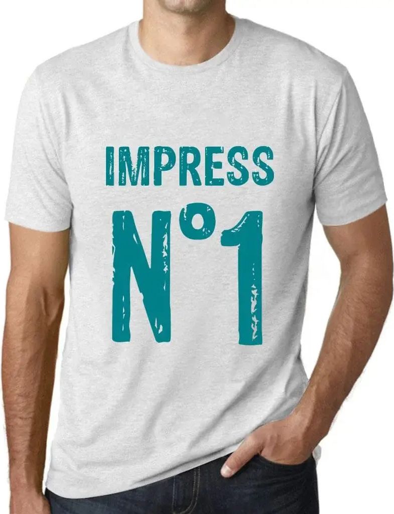 Herren Grafik T-Shirt Impressum Nr 1 – Impress No 1 – Öko-Verantwortlich Vintage Jahrgang Kurzarm Lustige Druck Geburtstag Geschenk Mann