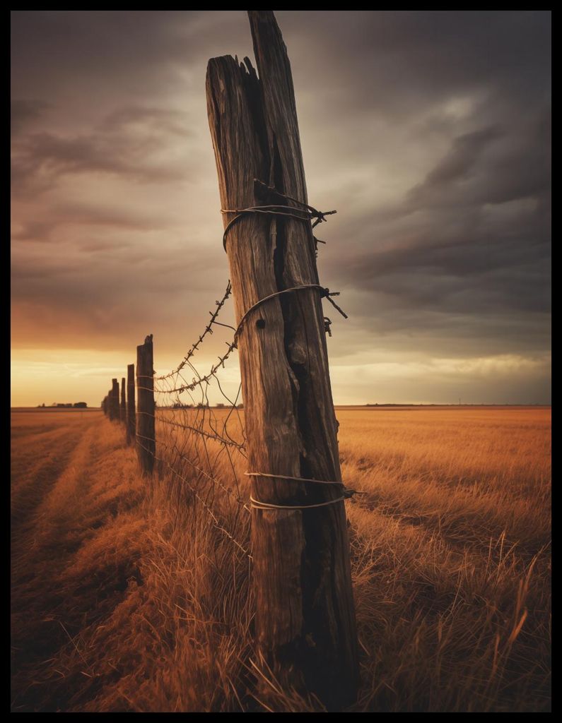 Plakat 50x65cm Westen an der Grenze