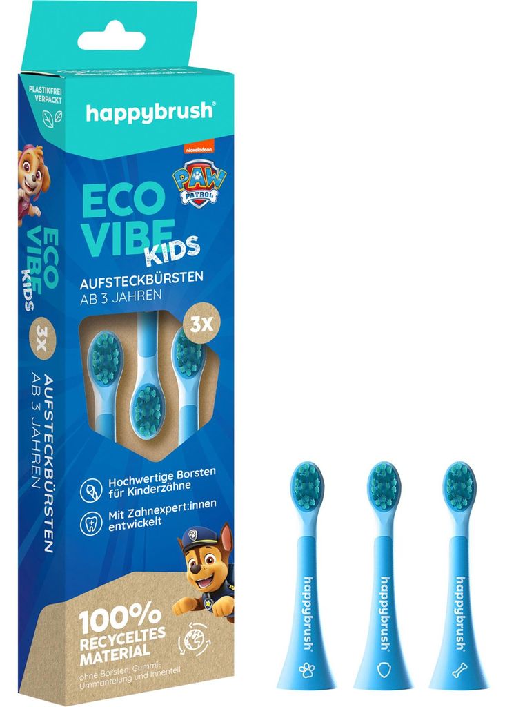 happybrush EcoVibe Kids Paw Patrol, 3 Stück(e), Blau, Produktbild 