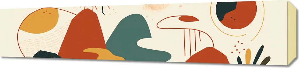 Tableau Cosmos Multicolore 90x20 cm - Impression HD sur Toile d'Art