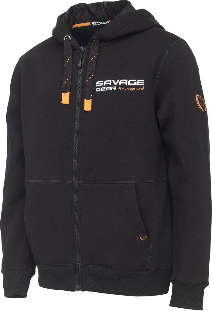 Savage Gear Hoodie Urban Zip Hoodie Black Ink XL