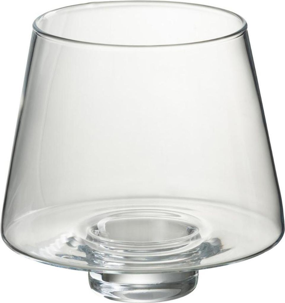 J-Line Windlicht Oli Glas Transparent Large