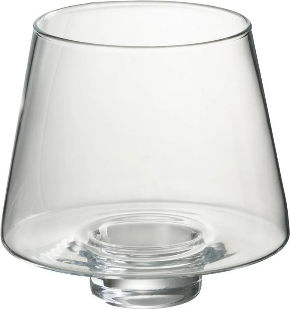 J-Line Photophore Oli en Verre Transparent Large - Objet de Déco Chic