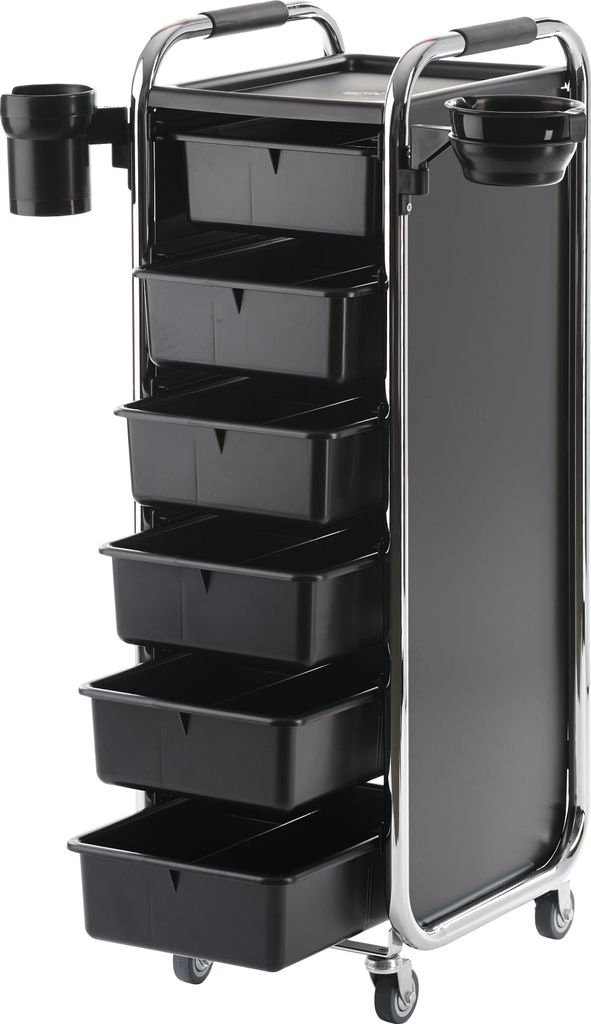 Efalock Piccolo 2002 schwarz Stapelboy, Arbeitswagen