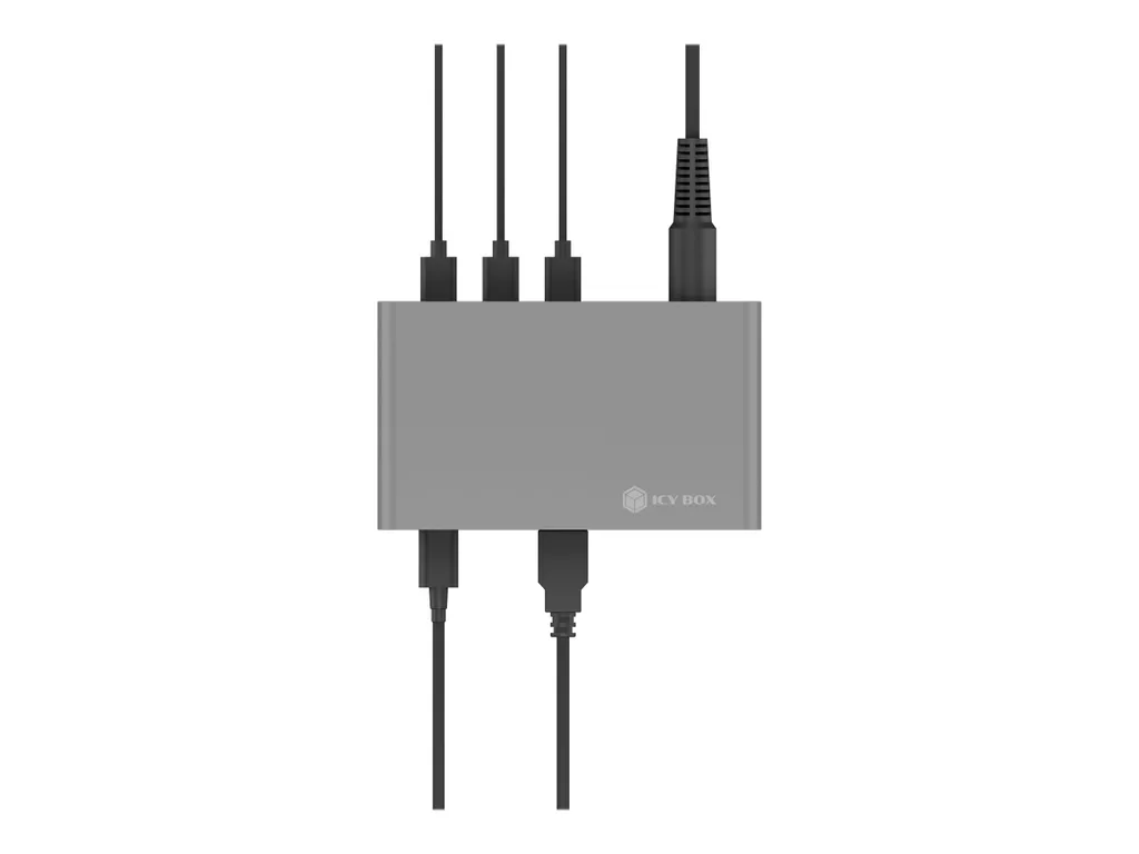 Station Hub IcyBox Thunderbolt 4 pour montage vidéo et MacBook Pro