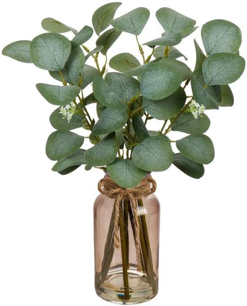 Eucalyptus artificiel déco de mariage et salon avec vase élégant