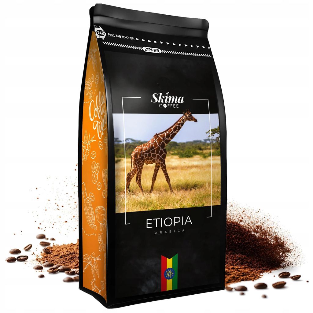 Caffè macinato 500 g ETIOPIA 100% Arabica appena tostato Immagine del prodotto 