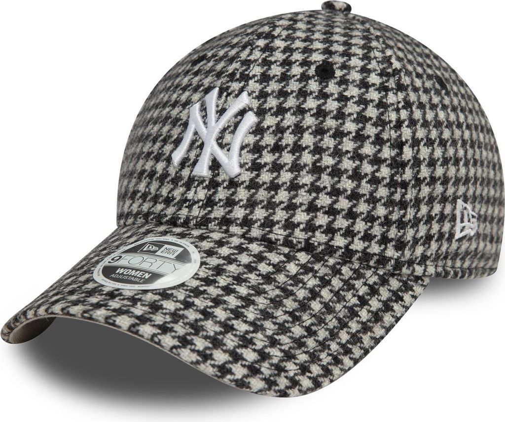 New Era 9Forty Damen Cap - HOUNDSTOOTH NY Yankees schwarz