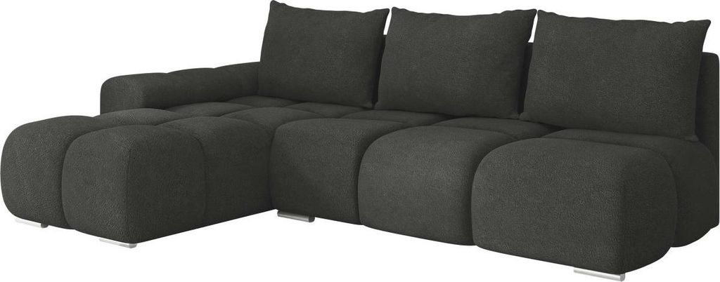 MIRJAN24 Ecksofa Bestii, mit Schlaffunktion und Bettkasten, L-Form Sofa (Velo 636, Ecksofa: Links)