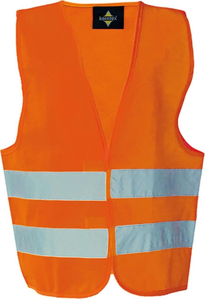 Korntex Kinder Warnweste Aarhus KWO100XS signal-orange XS Produktbild 
