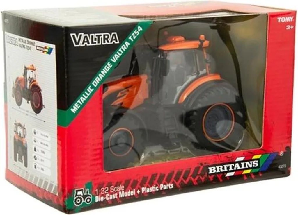 Tracteur Agricole Miniature Valtra T245 TOMY - Jouet de Ferme en Métal