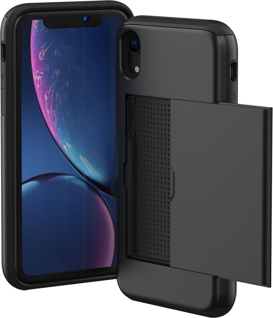 imoshion Backcover mit Kartenfach iPhone Xr - Schwarz