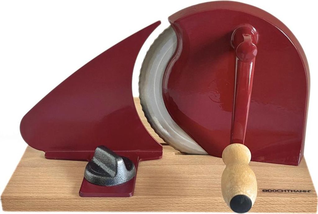 DOCHTMANN Brot- und Speiseschneider CLASSIC mit Klemme, rot
