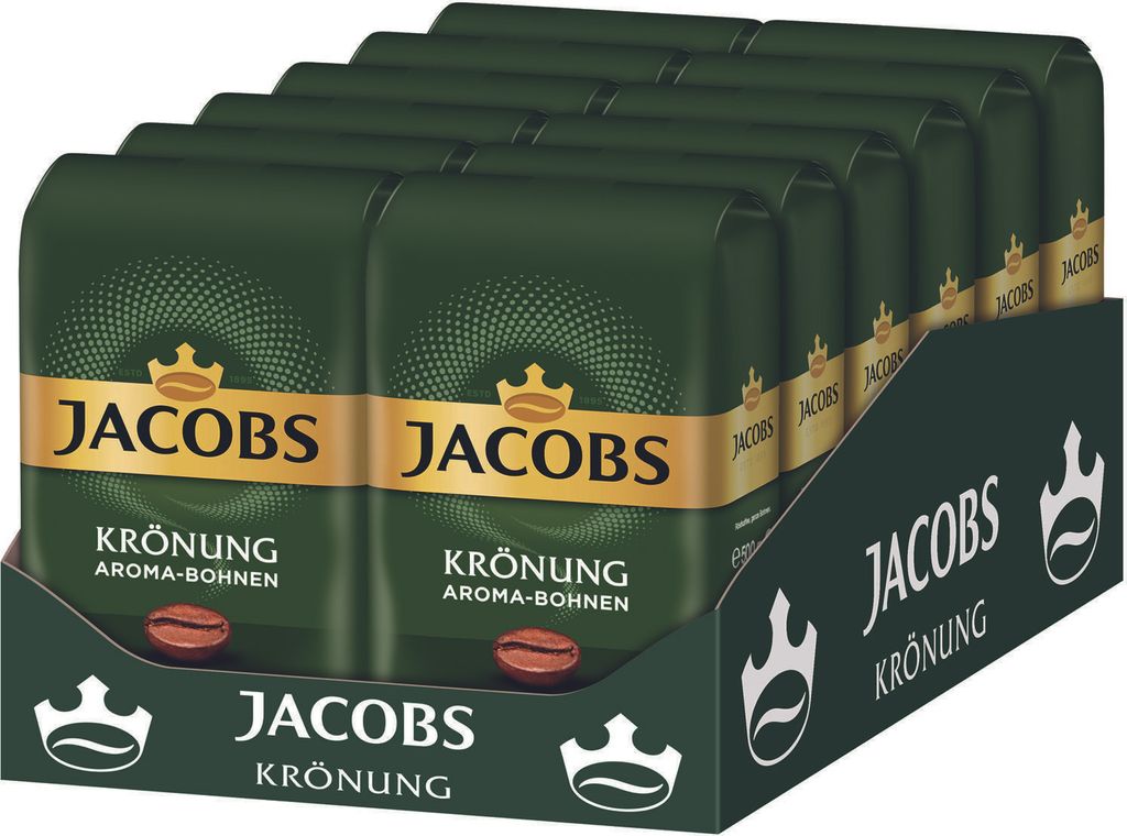 JACOBS Krönung Aroma-Bohnen Ganze Bohne 12 x 500 g Produktbild 