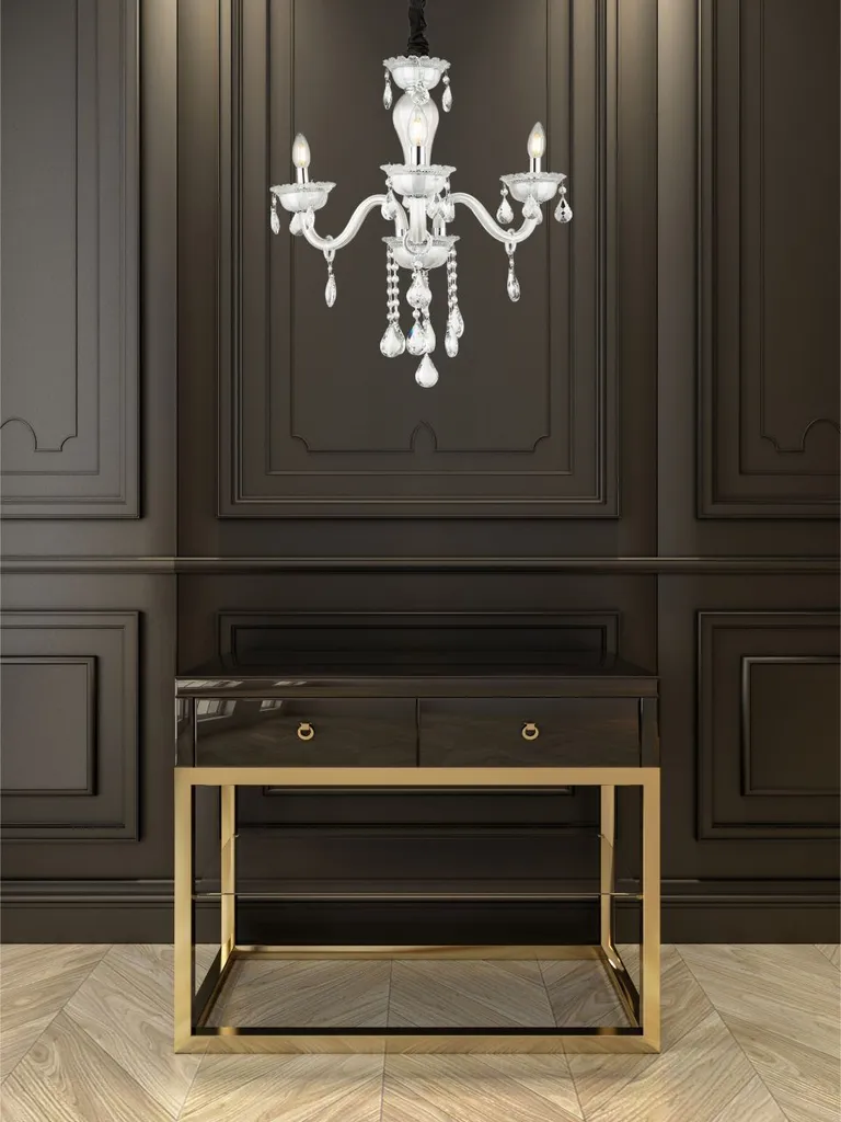 Lustre blanc design pour éclairer et décorer les hauts plafonds