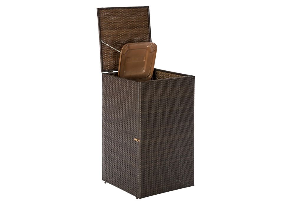 Merxx Mülltonnenabdeckung, 76 x 76 x 123 cm, braun