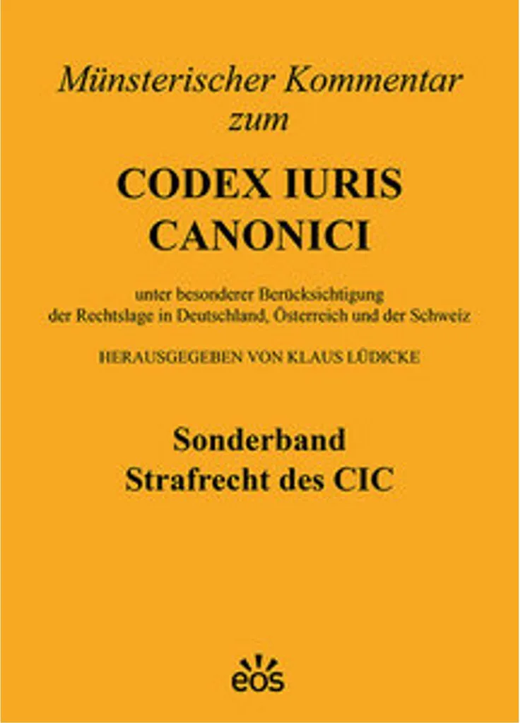 Commentaire du CIC Droit Pénal Livre de référence en droit canonique