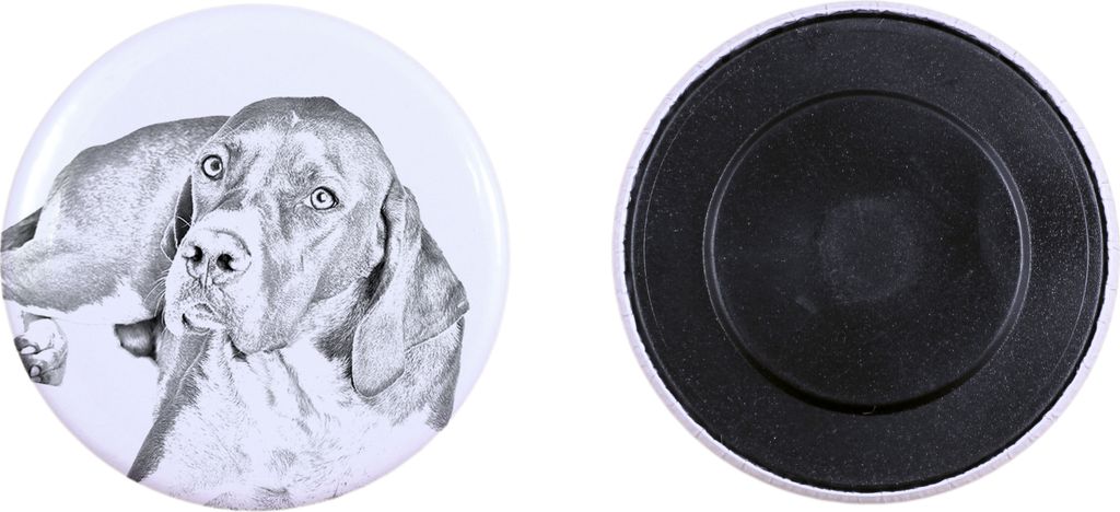English Pointer, Englischer Pointer I Magnet mit einem Hundepfotenabdruck, außergewöhnlich leicht, starker Magnet, handgefertigtes Produkt der Ma...