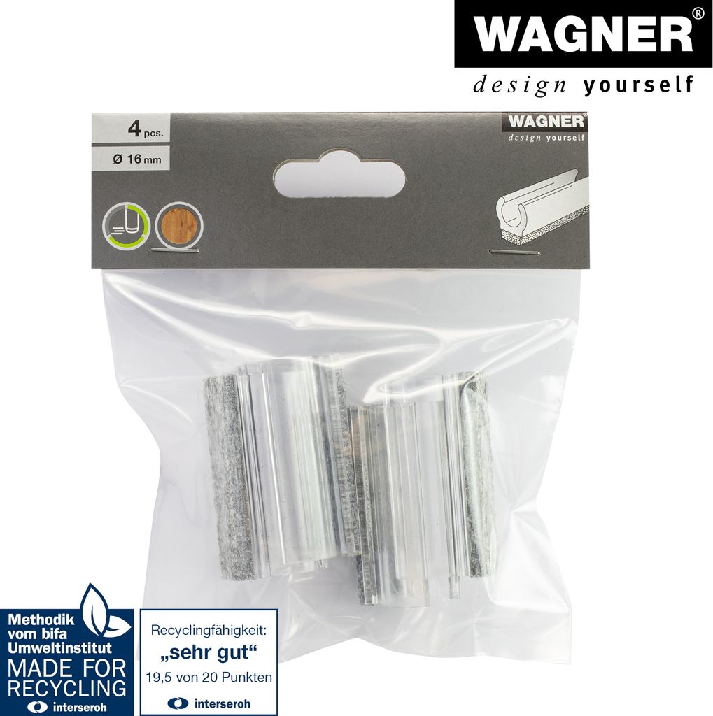 WAGNER Klemmschalengleiter für Rundrohr 4tlg. - 50 x 11 / Produktbild 