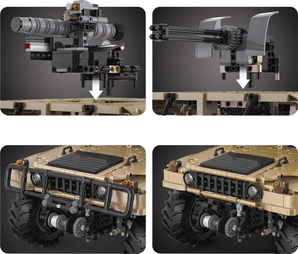 Jeu de Construction HUMVEE CaDA C61036W Idéal pour Adulte et Ado