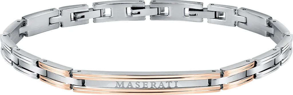 Bracelet Maserati JM420ATK05 en Acier et PVD Or Rose pour Homme 22 cm