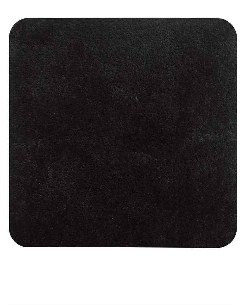 Tapis de Bidet 60x60 cm Dutch House Caen Noir - Moelleux et Ultra Séchant