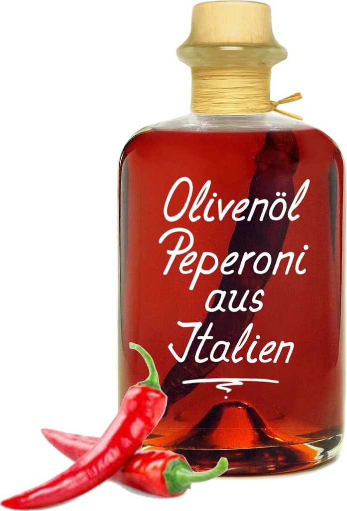 Olivenöl Peperoni aus Italien 1L - extra vergine fruchtig, würzig