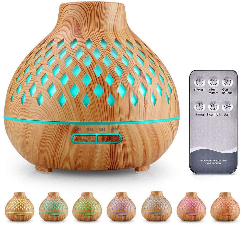 Luftbefeuchter 7 LED Farben Humidifier 300ML Ultraschall Duftöl Aroma Diffuser 