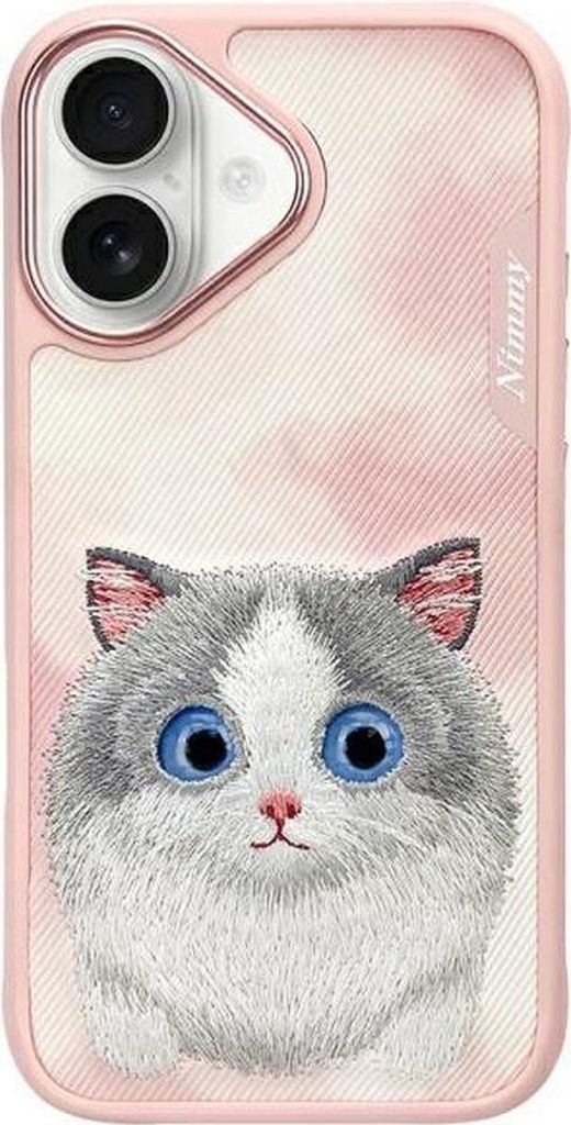 NIMMY case BIG EYED PET 2.0 Cat passend für IPHONE 16 pink