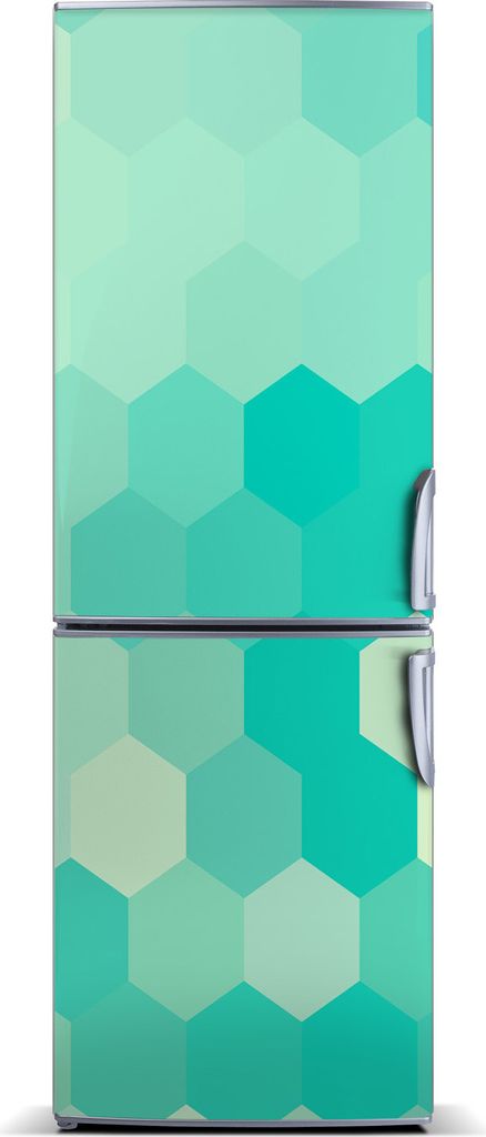 Tulup Kühlschrankdekoration - Magnetmatte - 70 cm x 190 cm - Magnet auf dem Kühlschrank - Geometrischer Hintergrund