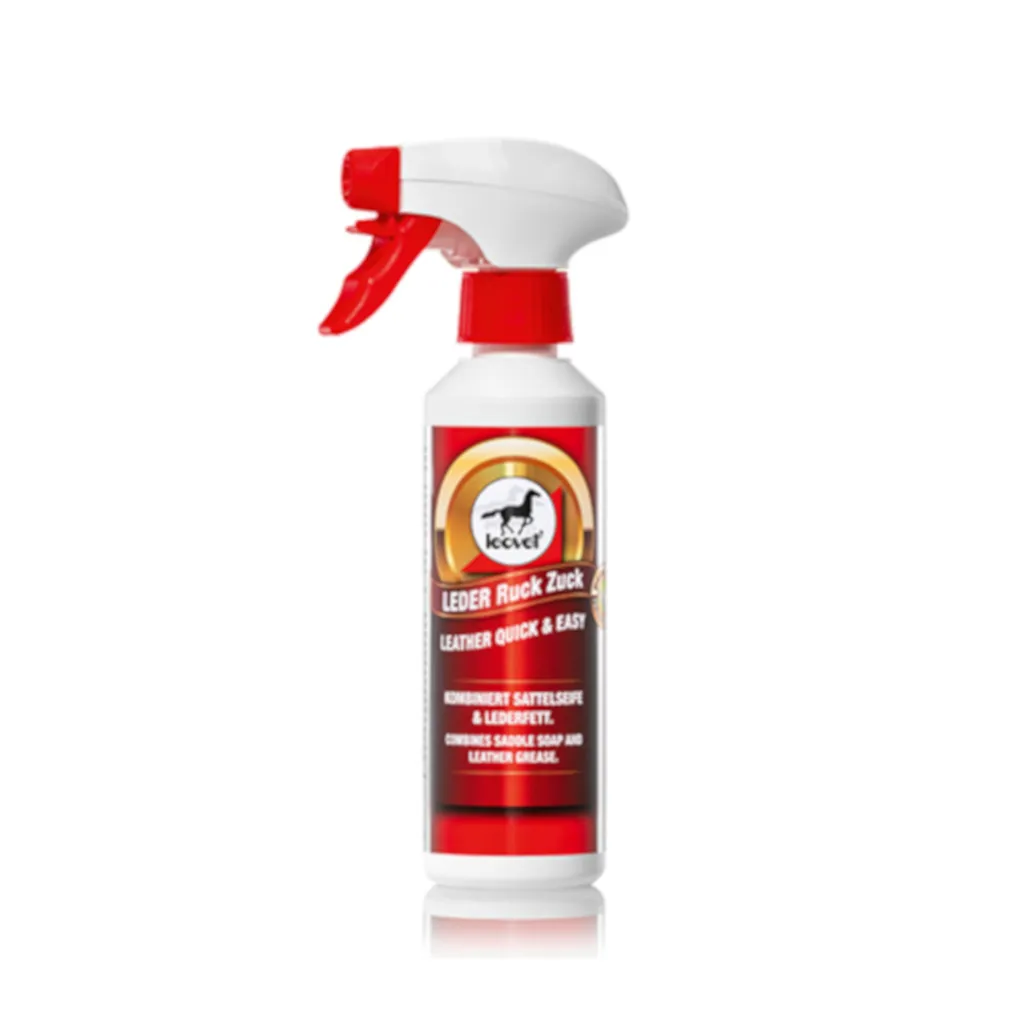 Leovet Leather Ruck Zuck 250ml: Cura Rapida per Selle e Finimenti
