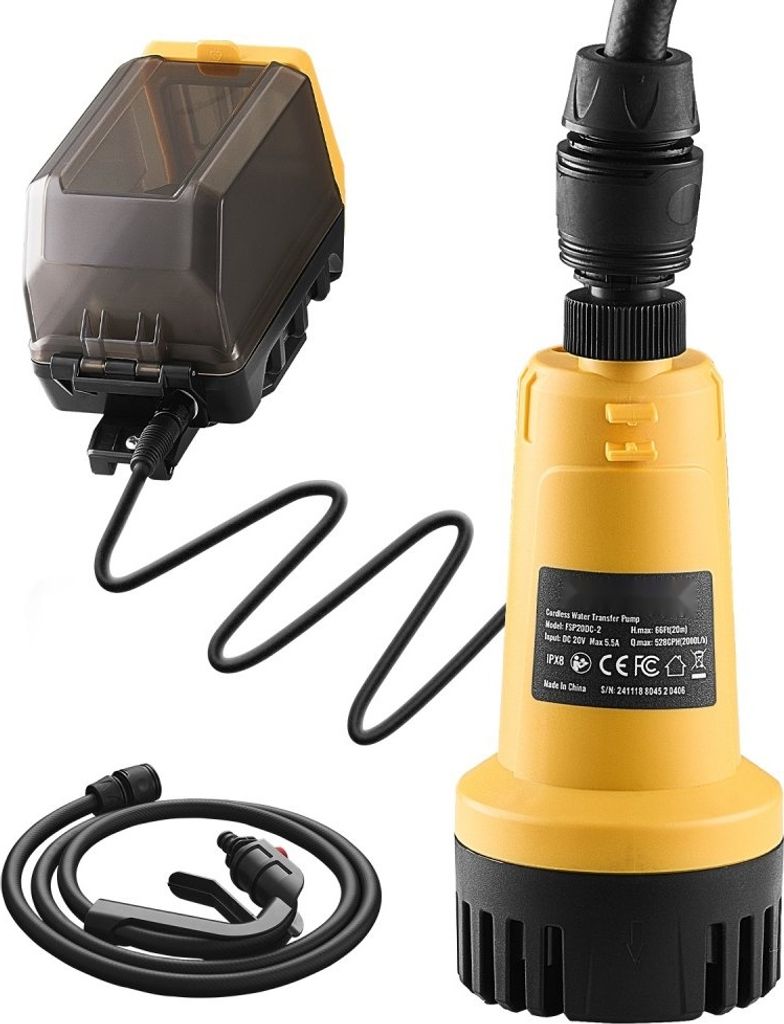 Dewalt 20 V MAX Kabellose Tauchwasserpumpe - Nur Werkzeug - Ideal für den Einsatz