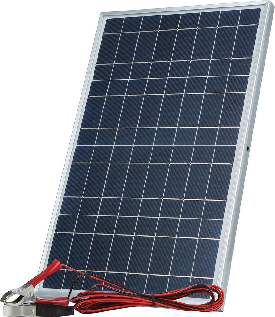30 W DC solárny panel (12 V/18 V) s krokosvorkami, ochrana Obrázok produktu 