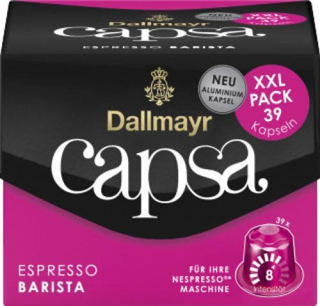 Dallmayr Capsa Espresso Barista XXL Kaffeekapseln, 39 Produktbild 