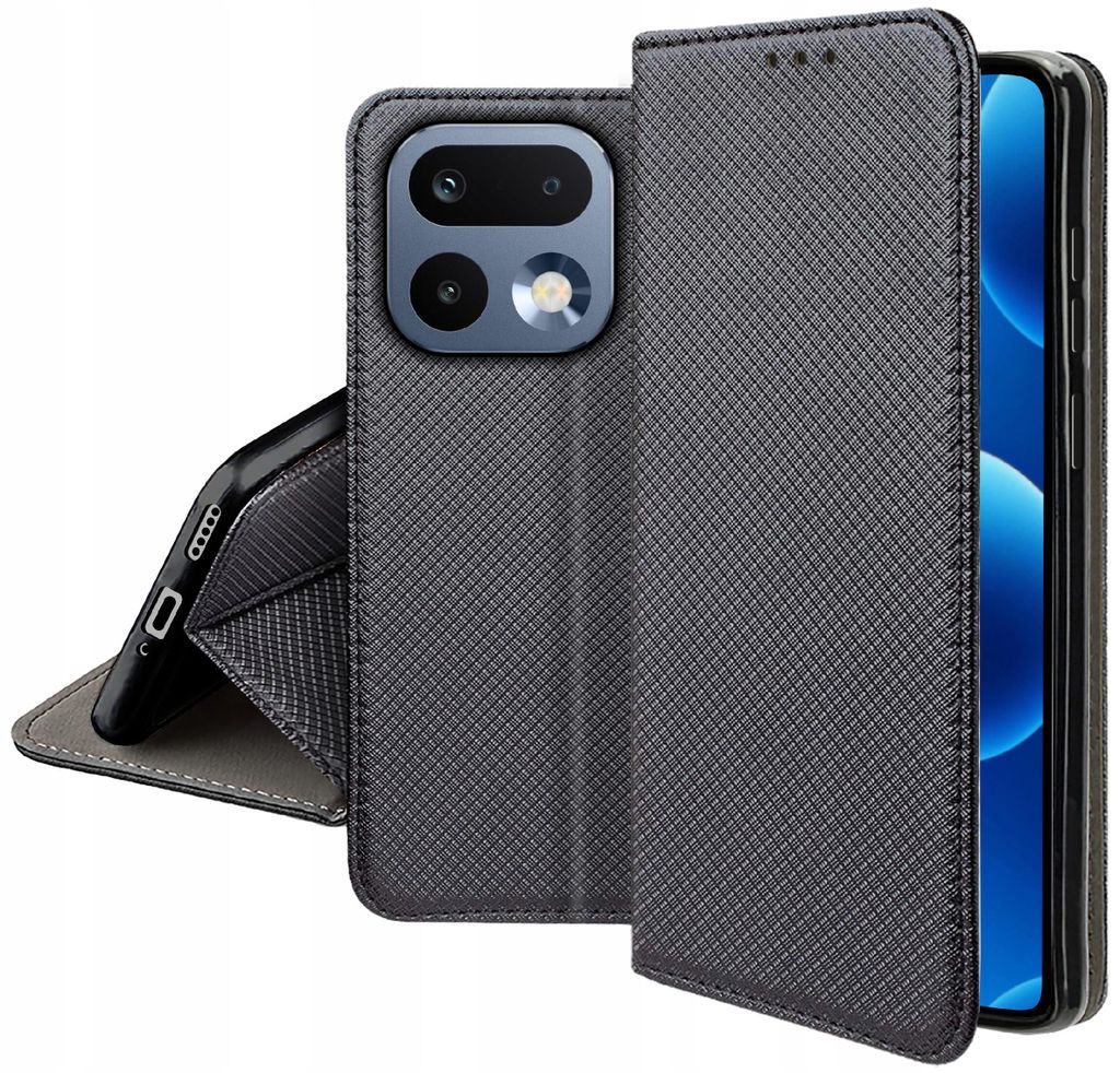 Etui MAGNET do Realme 16 Pro 5G Zamykane Czarne Futerał + Immagine del prodotto 