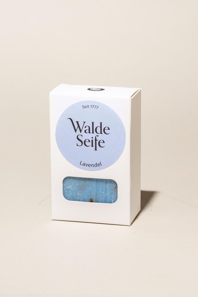 Walde Seifen Sapone alla lavanda fatto a mano con fiori di Immagine del prodotto 