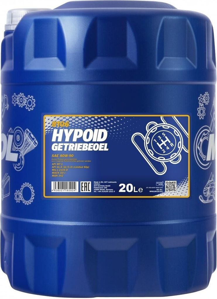 MANNOL Getriebeöl MN8106-20 für VOLVO F10 für SCANIA 3 - Produktbild 
