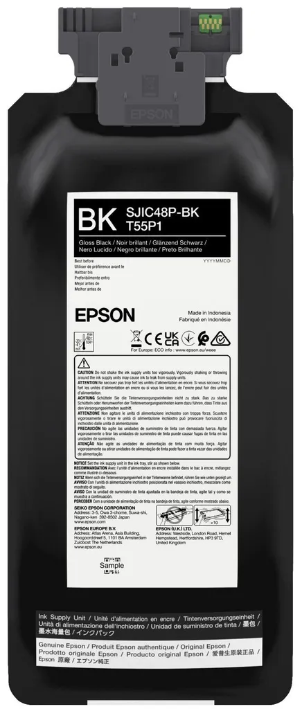 Epson T55P1 Noir - Évitez les pannes et imprimez 480ml sur EPL C8000E